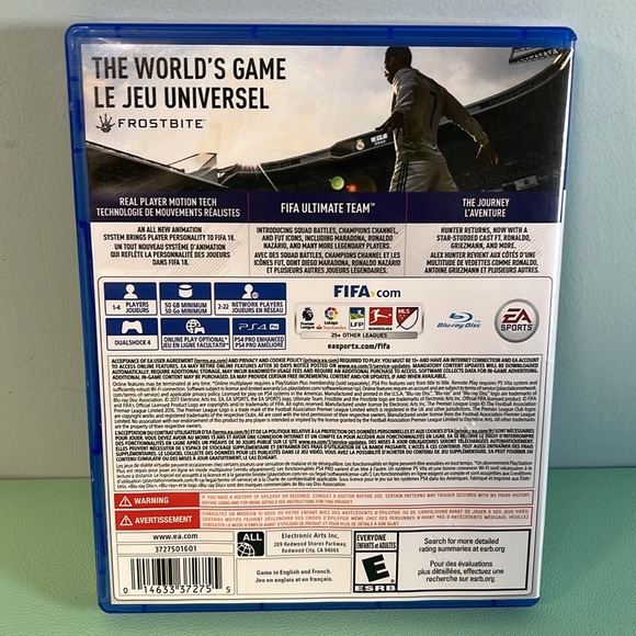 PS4 EA Sports FIFA 18 Console Game, Rated E for Everyone, Soccer Game - Picture 2 of 5